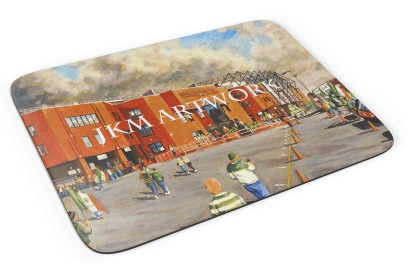 Parkhead Stadium 'Going to the Match' Fine Art Mouse Mat - Celtic FC